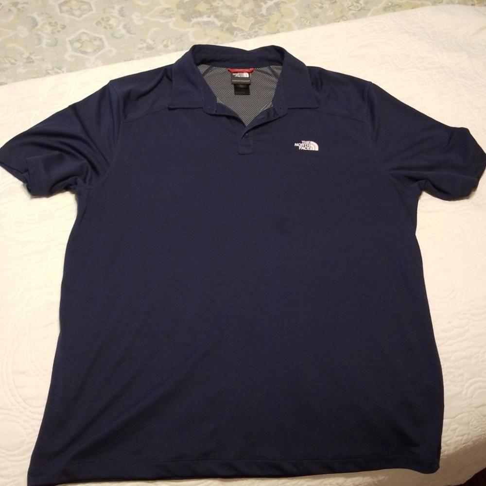 North Face Navy Polo XL